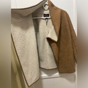 Tan & sheep skin Mink Pink Coat